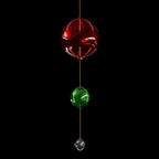 3-Tier Indoor/Outdoor Hanging Christmas Ornaments With Chasing LED Lights
