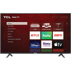 tcl 65" 4k ultra hd hdr roku smart led tv *65s435