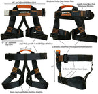 Fusion Climb Tactical Edition Adults Commercial Zip Line Kit Harness/Lanyard/Trolley Bundle FTK-A-HLT-06