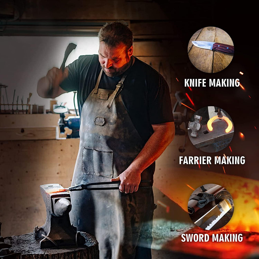 YAAN Portable Propane Blacksmith Forge Single Burner, Blacksmithing Forge Kit for Knife Making Professionals Artists Hobbyists Farrier Forging Blacksmith Tools Equipment - Hexagonal Shape Forge