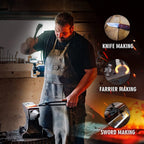 YAAN Portable Propane Blacksmith Forge Single Burner, Blacksmithing Forge Kit for Knife Making Professionals Artists Hobbyists Farrier Forging Blacksmith Tools Equipment - Hexagonal Shape Forge