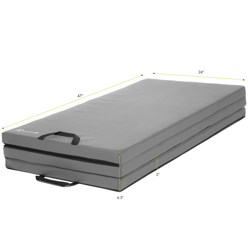 ProsourceFit Tri-Fold Folding Gymnastics Mat 6?x4? for Fitness