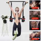 BLUKIDS Multifunctional Wall Mounted Pull Up Bar/Chin Up bar,Dip Station for Indoor Home Gym Workout,Power Tower Set Training Equipment Fitness Dip Stand Supports to 265 Lbs