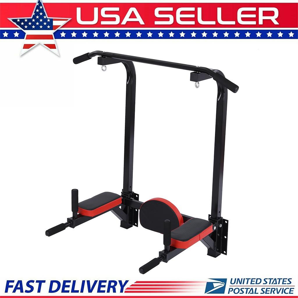 BLUKIDS Multifunctional Wall Mounted Pull Up Bar/Chin Up bar,Dip Station for Indoor Home Gym Workout,Power Tower Set Training Equipment Fitness Dip Stand Supports to 265 Lbs