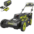RYOBI Cordless Lawn Mower Walk Behind 40-Volt Brushless Battery Charger