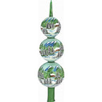 Carpathian Mountains Finial Polish Glass Christmas Tree Topper