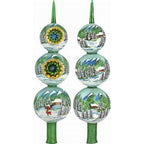 Carpathian Mountains Finial Polish Glass Christmas Tree Topper