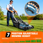 X6 60V Max 21" Self-Propelled Mower, 3-in-1 w/ 8Ah Battery &amp; Charger, Smart Display, 7-Level Adj. (Note: Battery &amp; Mower Shipped Separately)