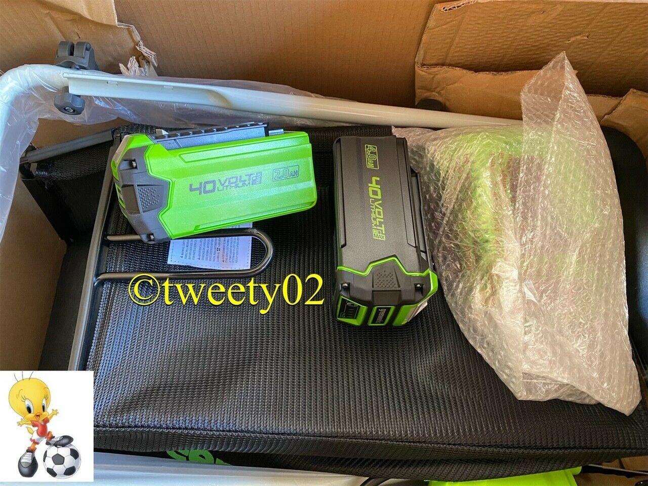 Greenworks 40V 19-Inch Cordless Lawn Mower, Batteries Included