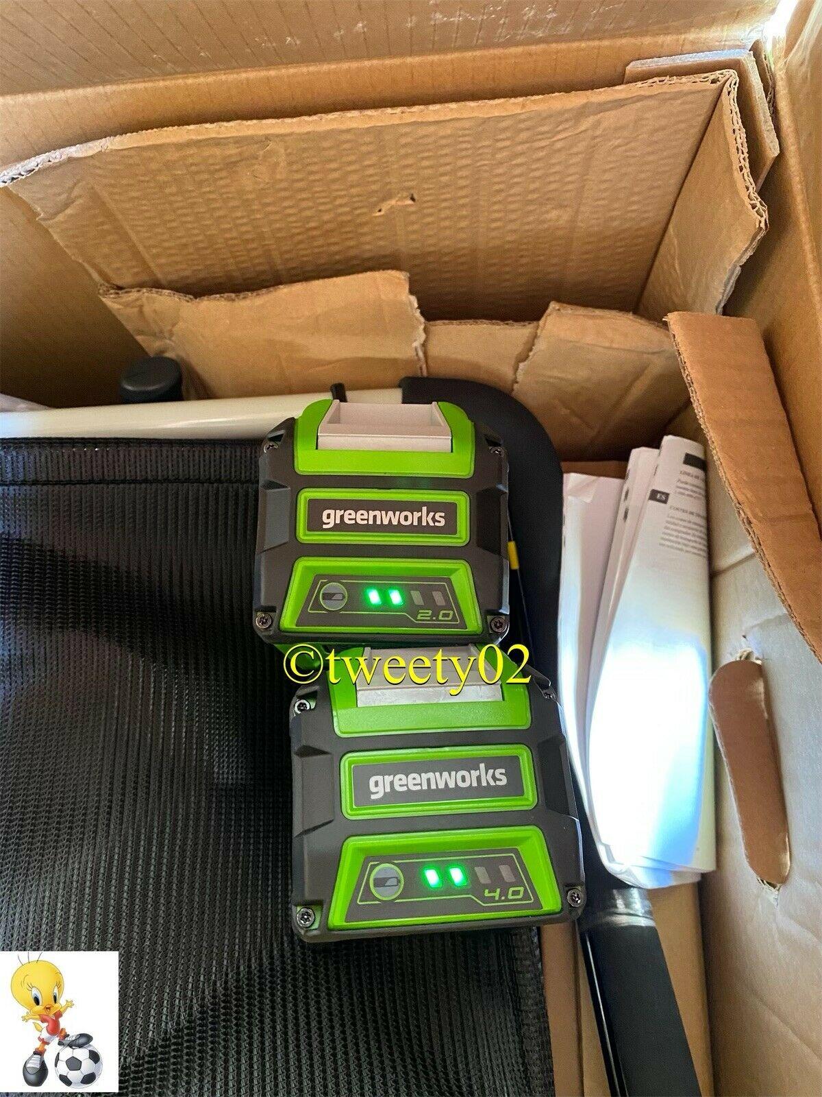 Greenworks 40V 19-Inch Cordless Lawn Mower, Batteries Included