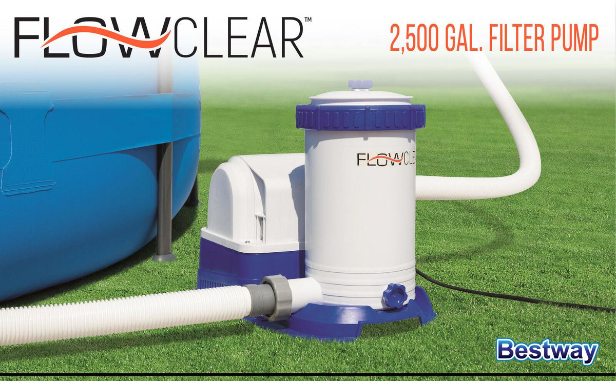 bestway 1000 gph/1500 gph/2500 gph filter pump for above ground swimming pools