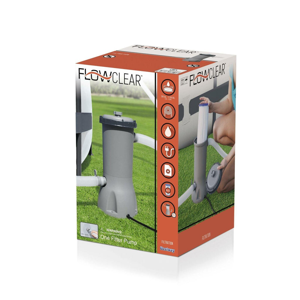 bestway 1000 gph/1500 gph/2500 gph filter pump for above ground swimming pools