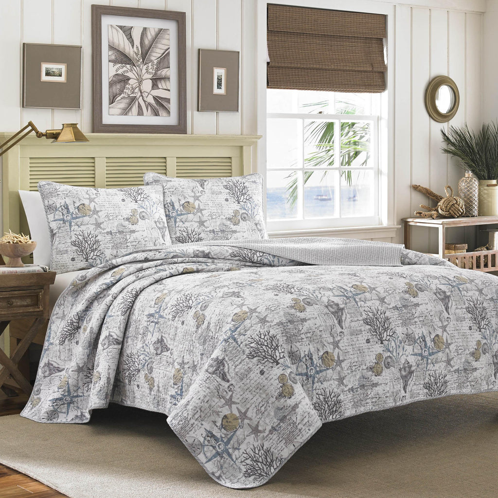 Tommy Bahama  Beach Bliss 3-piece Quilt Set