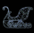 40" Clear LED Lighted Christmas Sleigh Outdoor Decor
