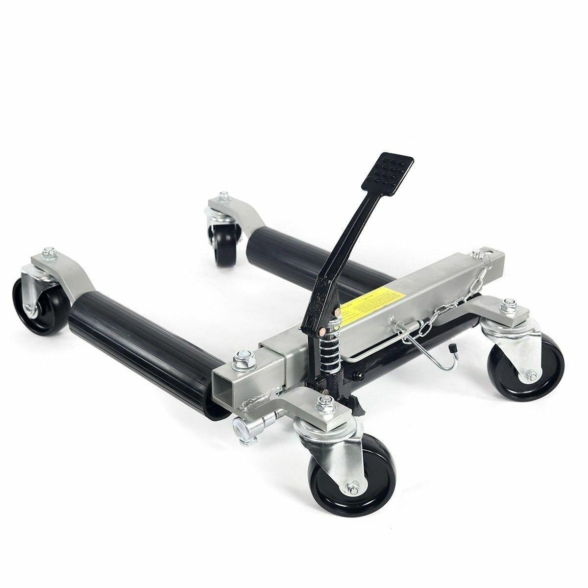 4-PC Hydraulic Car Dollies 12" Wheel Lift Positioning Jack Auto Dolly Hoist Set