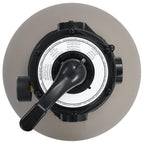 vidaXL Pool Sand Filter with 4 Position Valve Gray 1.4"
