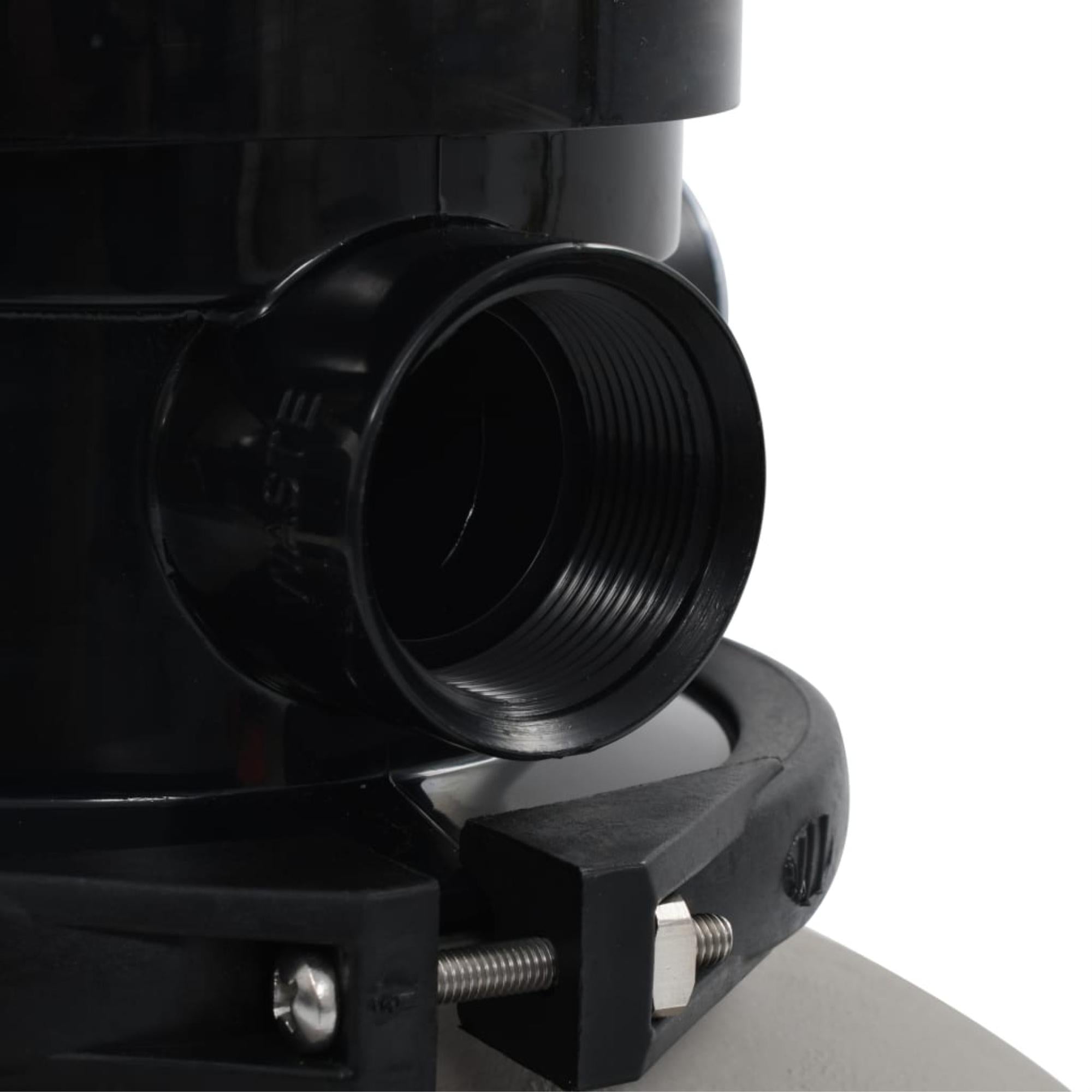 vidaXL Pool Sand Filter with 4 Position Valve Gray 1.4"