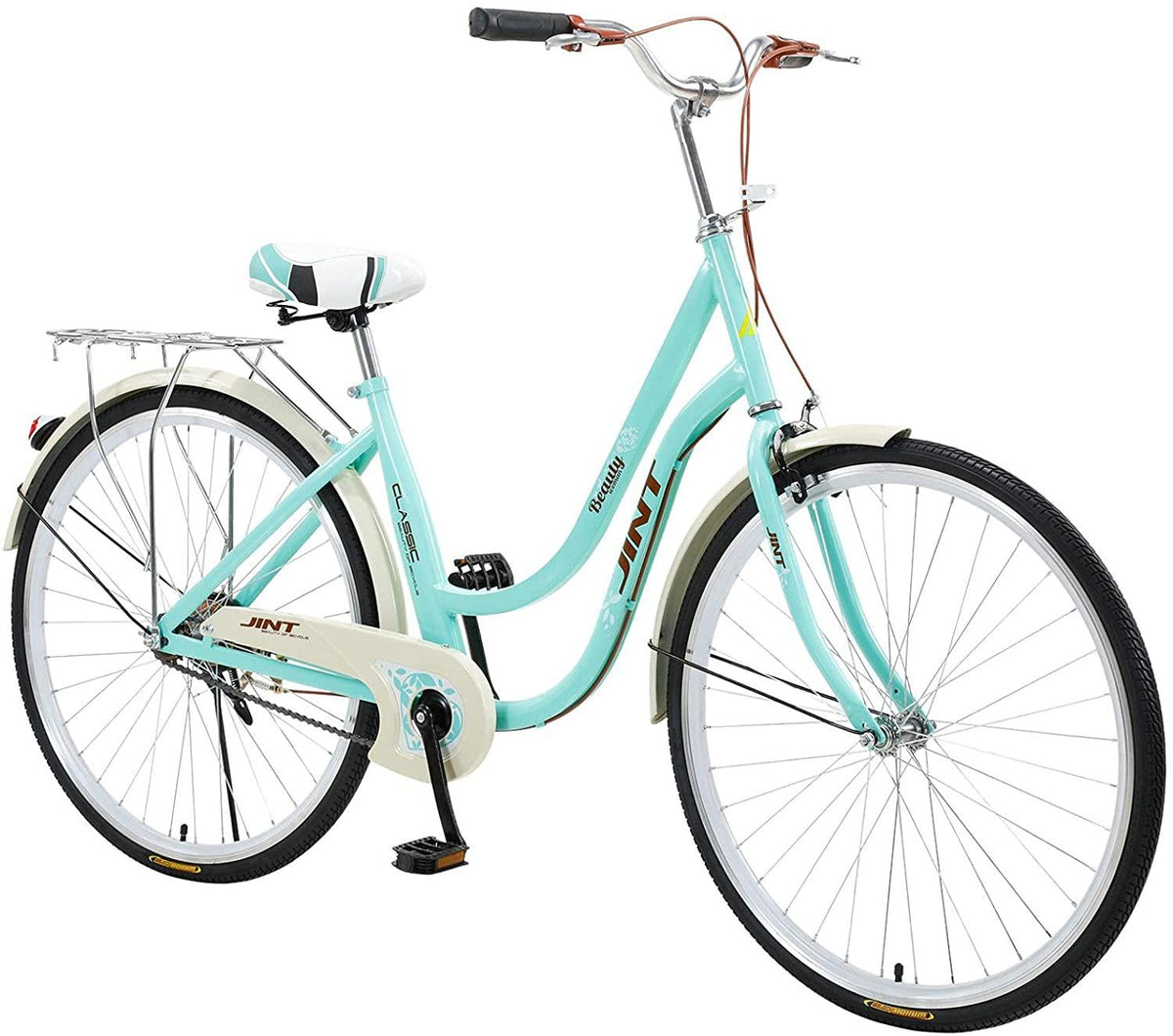 Complete Cruiser Bikes,Womens Comfort Bicycle Beach Cruiser Bicycle,Single Speed Bicycle Comfortable Commuter Bicycle,26" Classic Bike