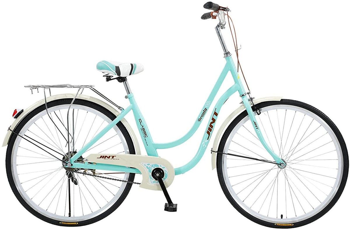 Complete Cruiser Bikes,Womens Comfort Bicycle Beach Cruiser Bicycle,Single Speed Bicycle for Women,Comfortable Commuter Bicycle,26" Classic Bikes for Women