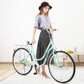 Complete Cruiser Bikes,Womens Comfort Bicycle Beach Cruiser Bicycle,Single Speed Bicycle Comfortable Commuter Bicycle,26" Classic Bike