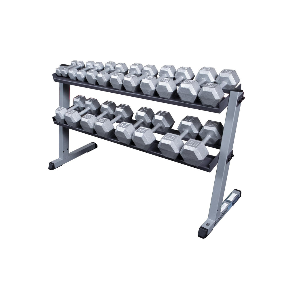 Body Solid GDR60 2 Tier Horizontal Dumbbell Rack