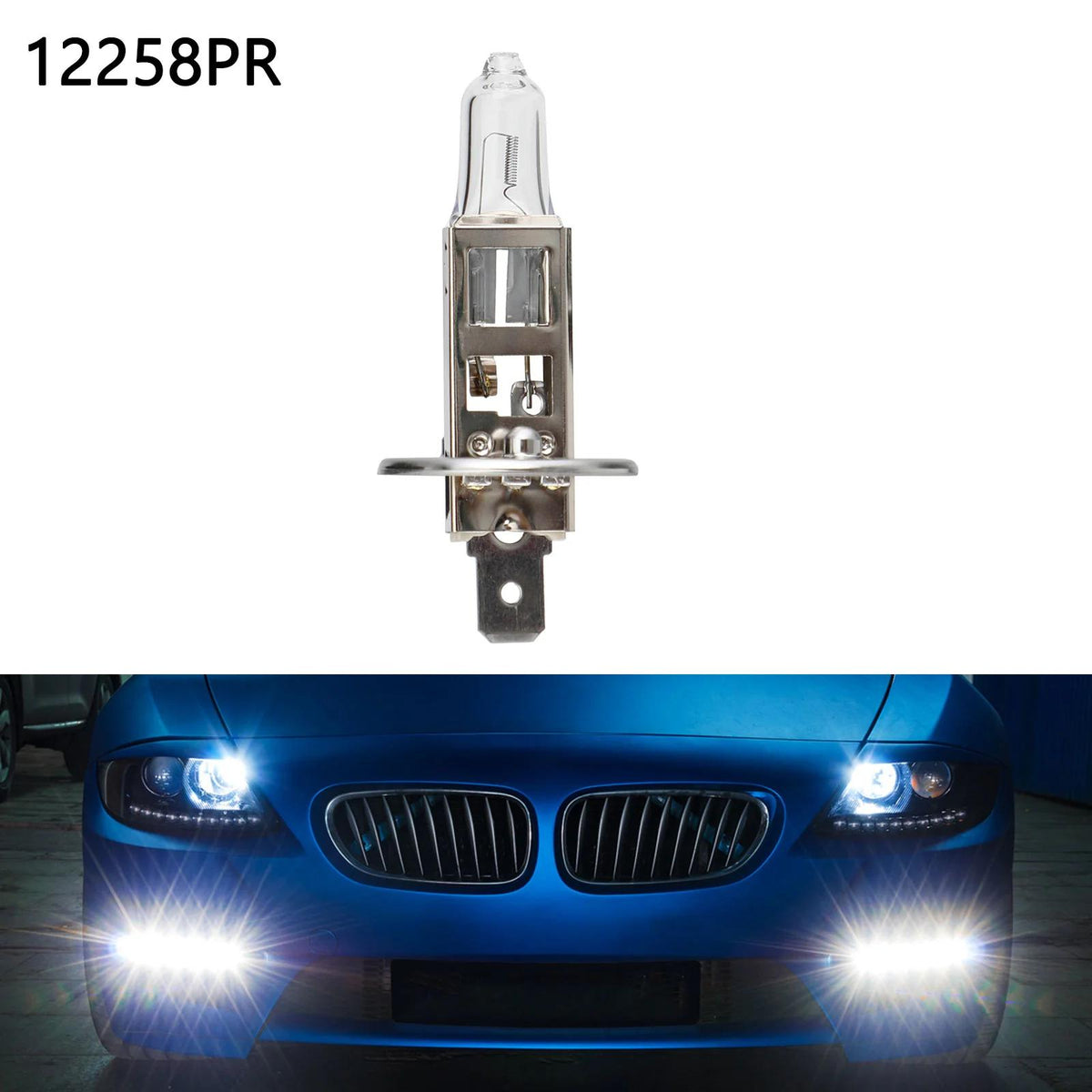 For Philips H1 Premiun Vision Halogen Car Headlight Bulb 12V55W 12258PRC1 Generic