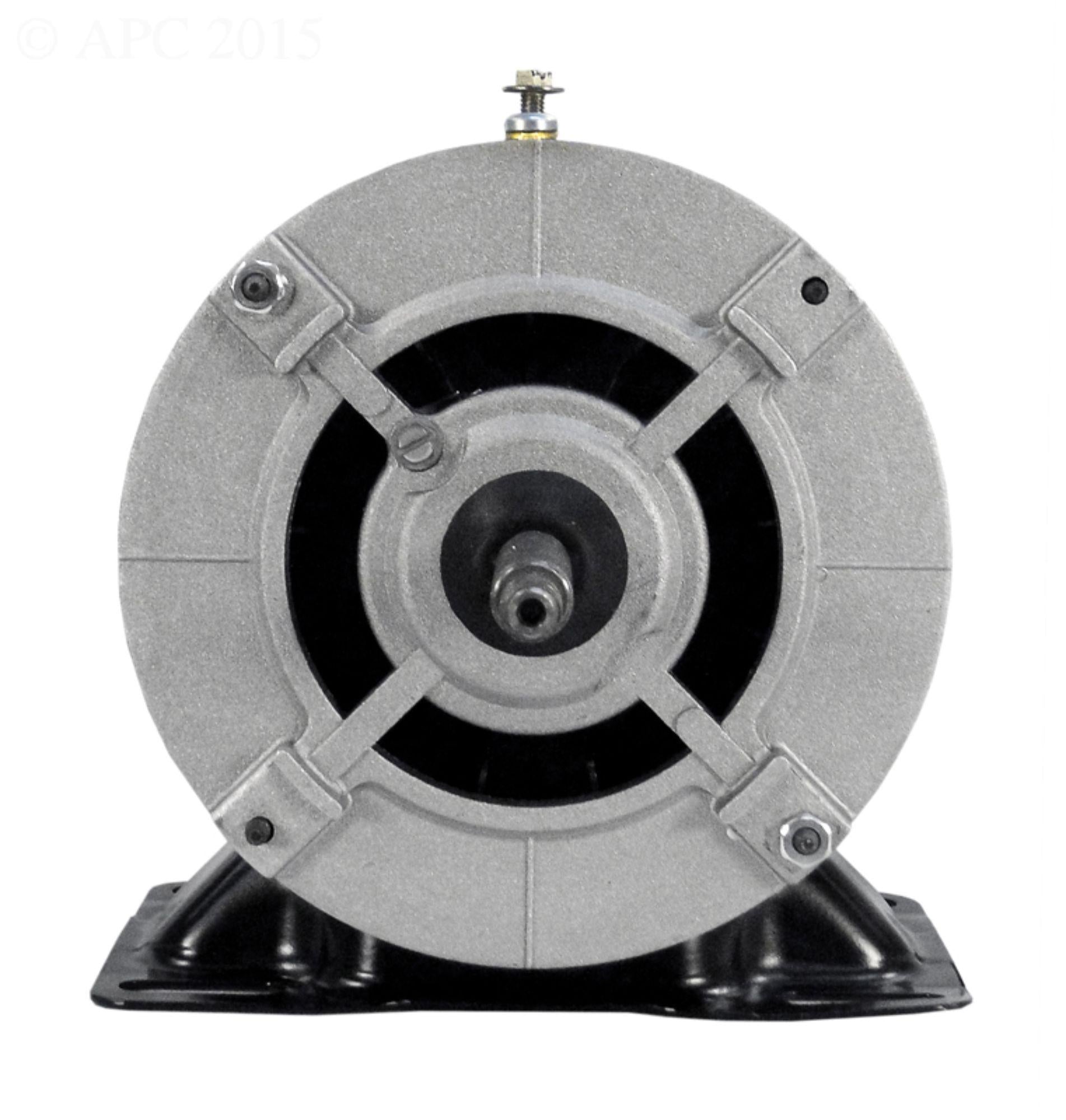 2 hp black dual speed round flange pool motor