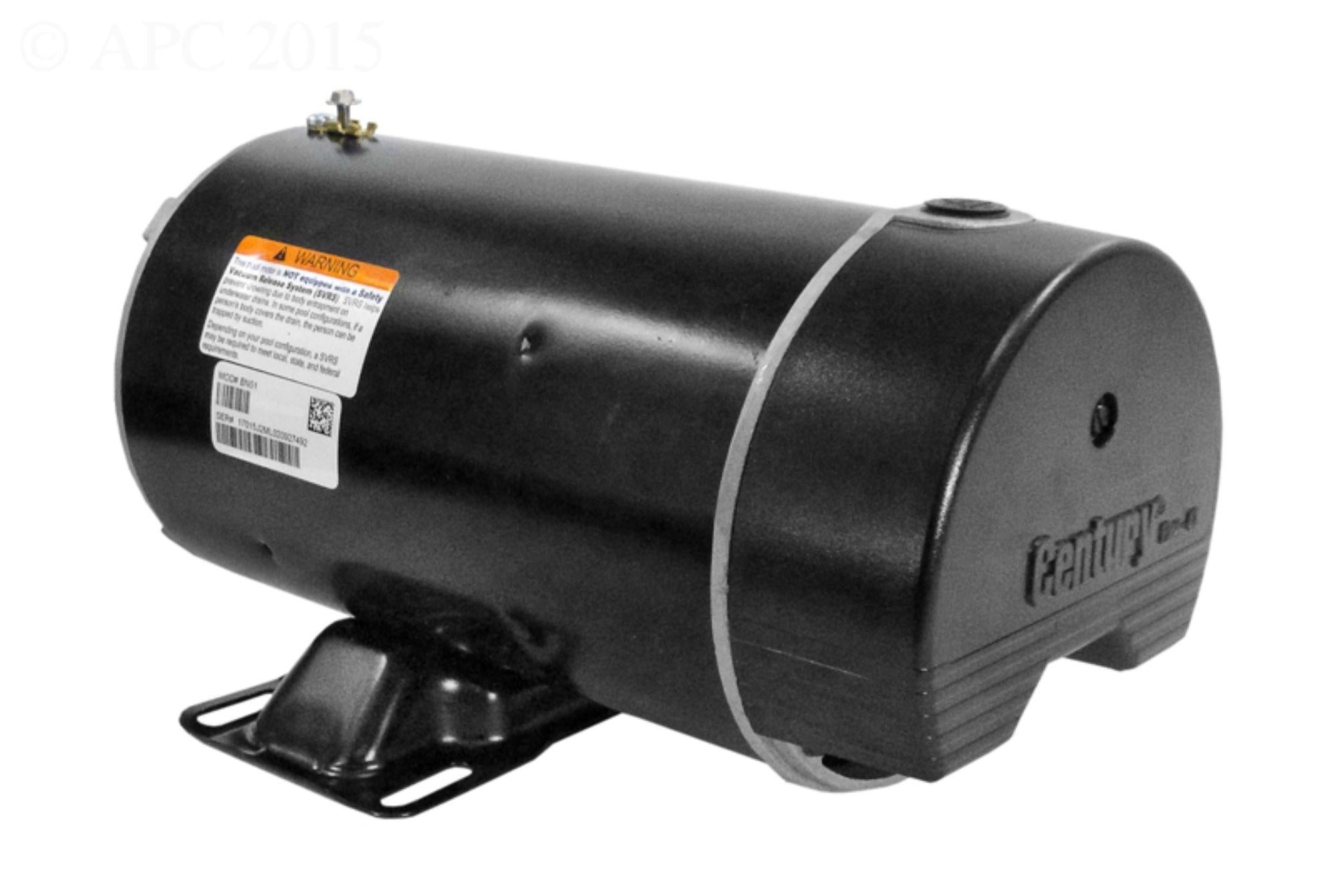 2 hp black dual speed round flange pool motor