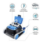 dolphin nautilus cc automatic robotic pool cleaner - ideal for above and in-ground swimming pools up to 33 feet - with large capacity top load filter basket