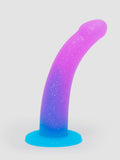 Lovehoney Glitter Silicone Dildo 6 Inch , Purple | Purple