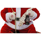 48 in. Christmas African American Santa Claus in the Chimney with Music and Motion