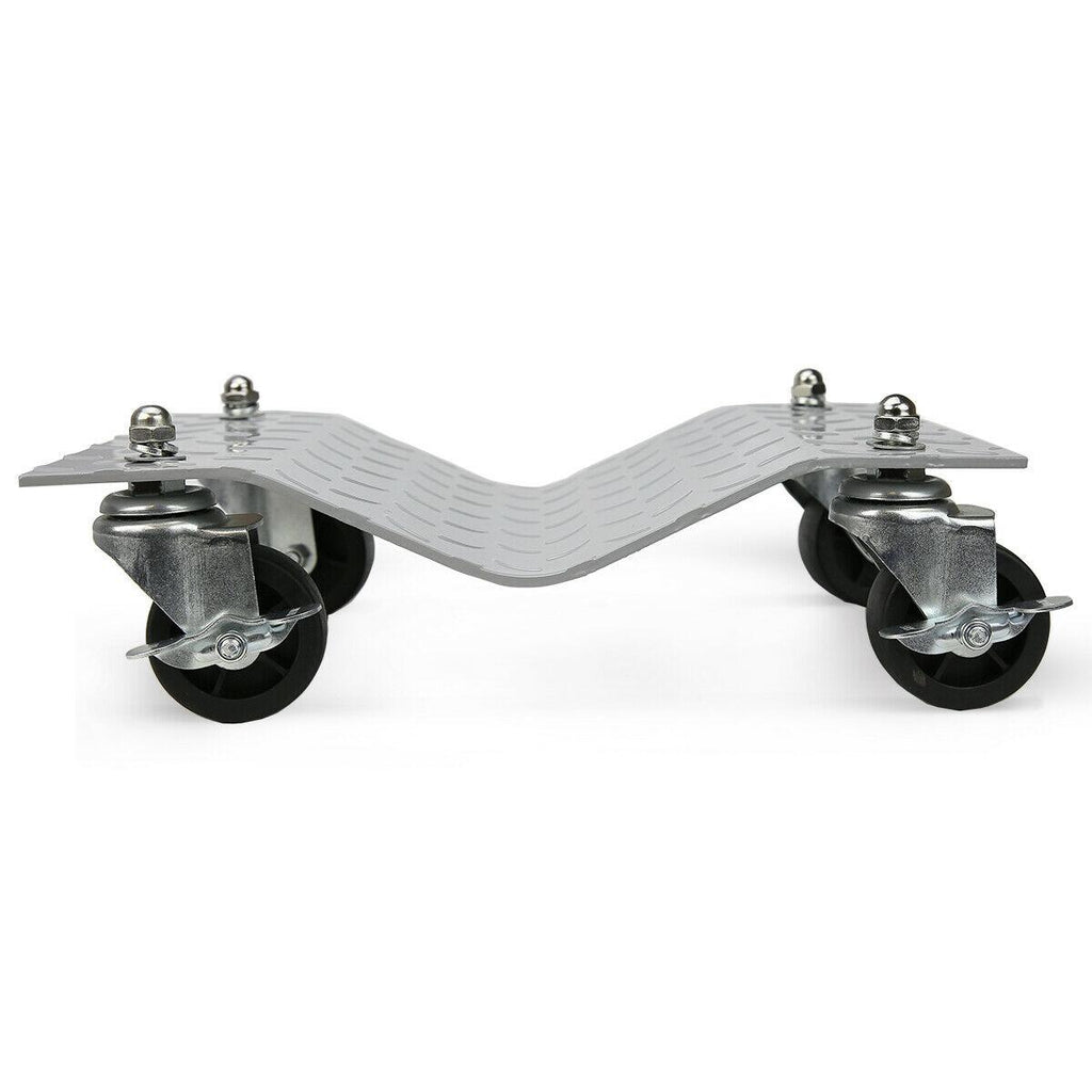 4 Piece 6000lbs Car Dolly Tire Wheel Dollies Dolly Vehicle Car Auto Silver