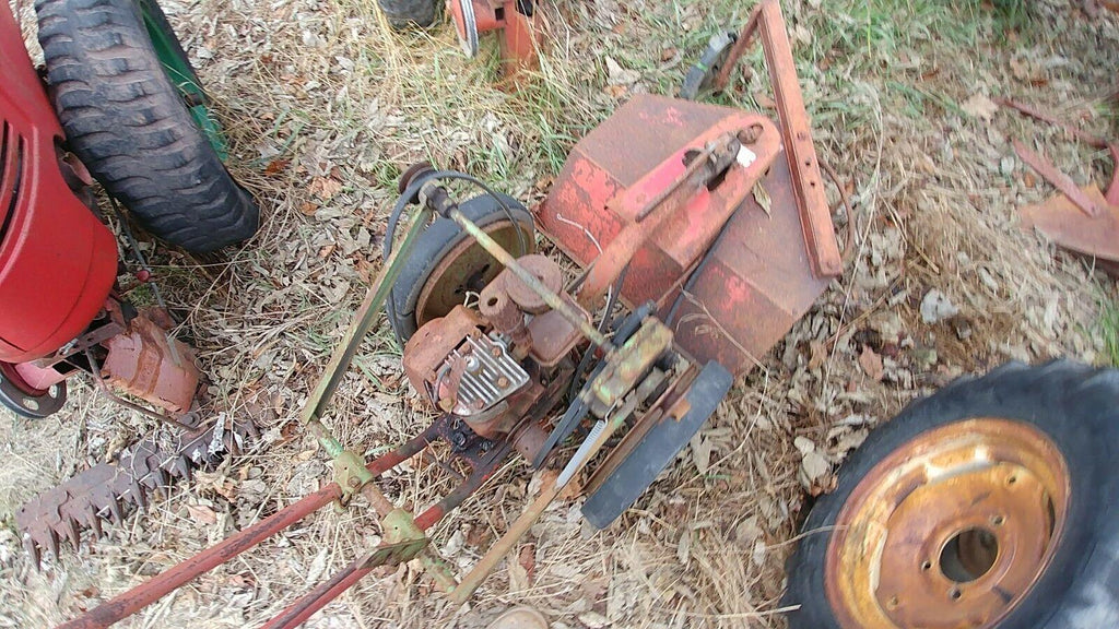 david bradley walk behind tractor brush rotary mower