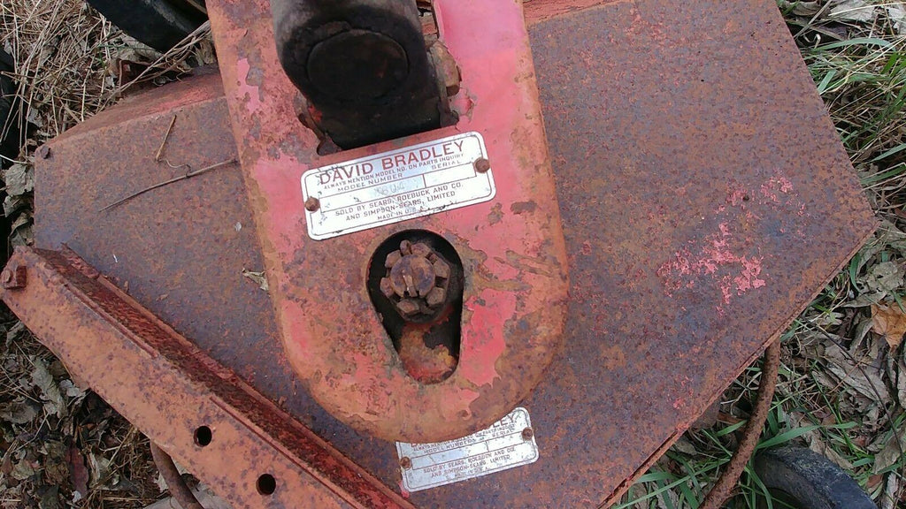 david bradley walk behind tractor brush rotary mower
