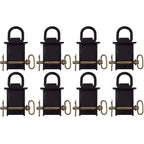 8 new heavy duty flatbed trailer removable d-ring stake pocket rated 12,000 lbs.