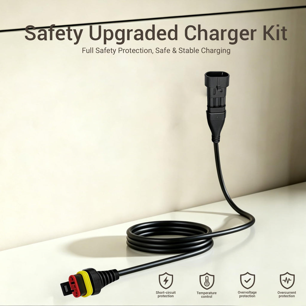 10Ft Robotic Lawn Mowers Charging Cable Compatible with  SILENO City,R38Li,R40Li,R45Li,R50Li,R70Li,R75Li,R80 Li-Power Cord for  320,330X,305,105,310,315,315X,315X