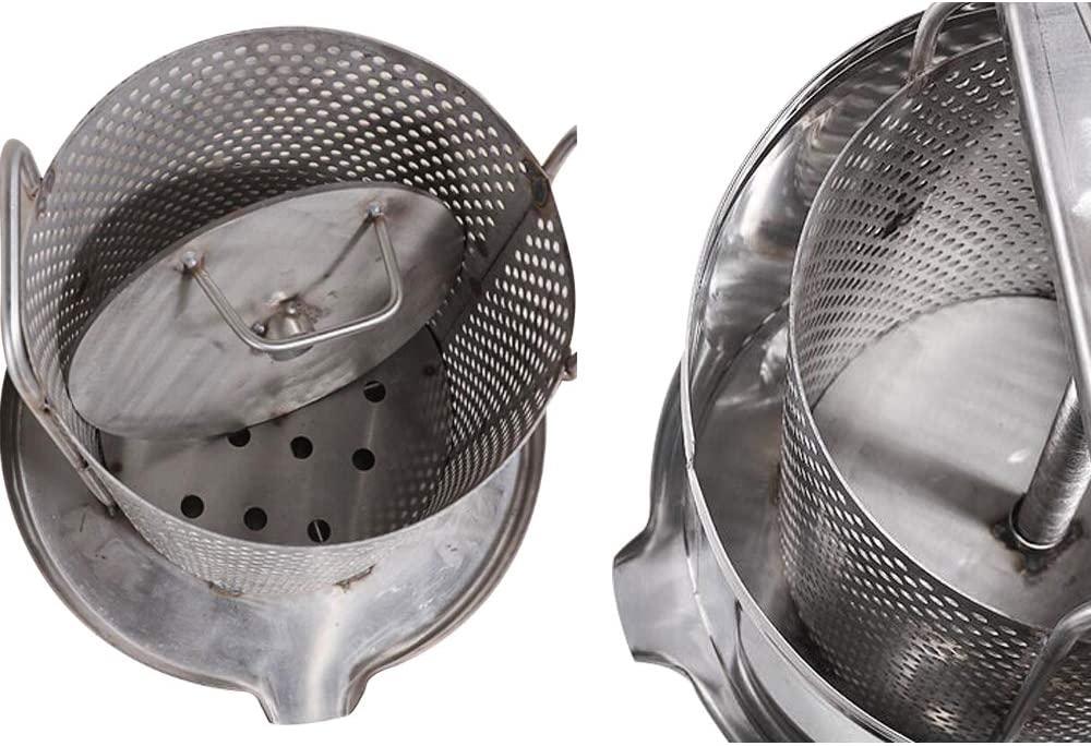 anessoil home manual crank stainless steel honey extractor honeycomb spinner beekeeping equipment beeswax machine