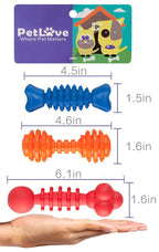 PetLove [Chew Series Interactive Dog Toy Pack for Playing/Chewing - Dog Toys