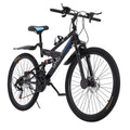 Sunyuan Mountain Bike 26 In. Carbon Steel s 21 Speed Bicycle Road Bike, Gift for Adult Men Women