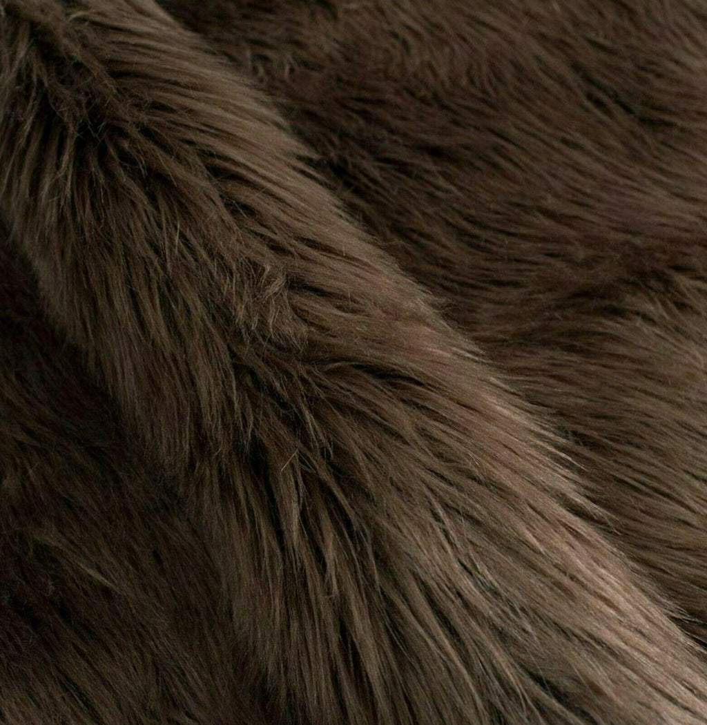 Brown Faux Fur Christmas Tree Skirt