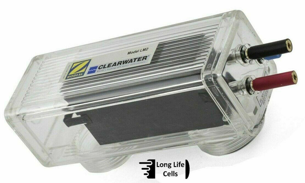 lm2 20 zodiac clearwater salt cell chlorinator electrode genuine with housing