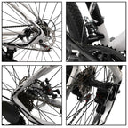 Motor Genic 27.5 inches Wheels Adults Mountain Bike 21 Speed Bike Men Women Lock+Air Pump