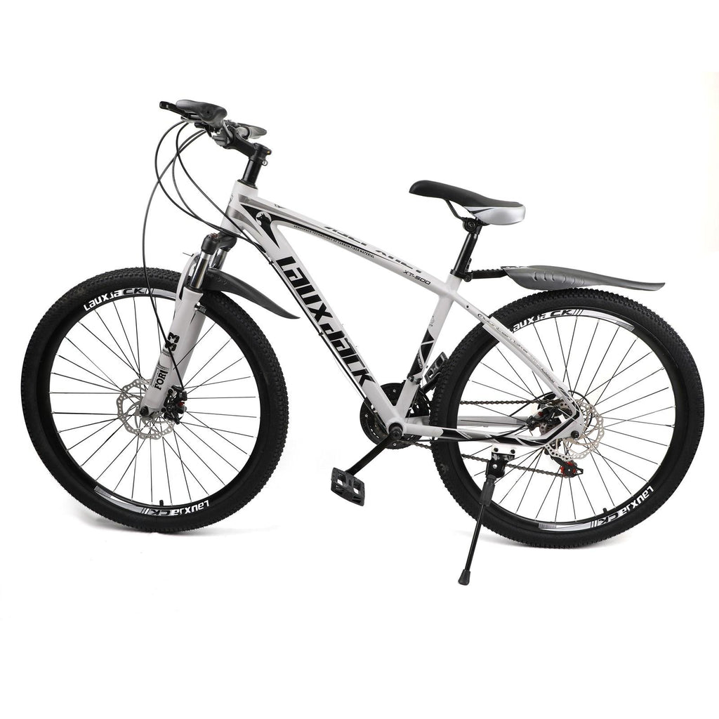 Motor Genic 27.5" Wheels Unisex Adults Mountain 21 Speed Bikes Bicycle Lock+Air Pump