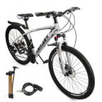 Motor Genic 27.5 inches Wheels Adults Mountain Bike 21 Speed Bike Men Women Lock+Air Pump