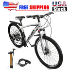 Motor Genic 27.5 inches Wheels Adults Mountain Bike 21 Speed Bike Men Women Lock+Air Pump