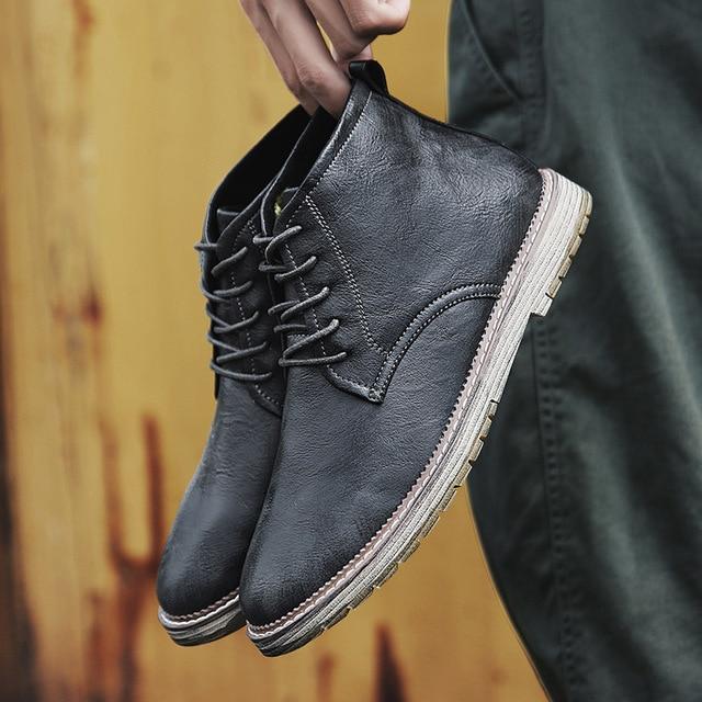 Shoes - Men Genuine Leather Boots