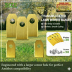Robot Mower Blades Compatible with  – 30 Replacement Blades with Screws, Durable  Steel for Clean &amp; Precise Lawn Cutting