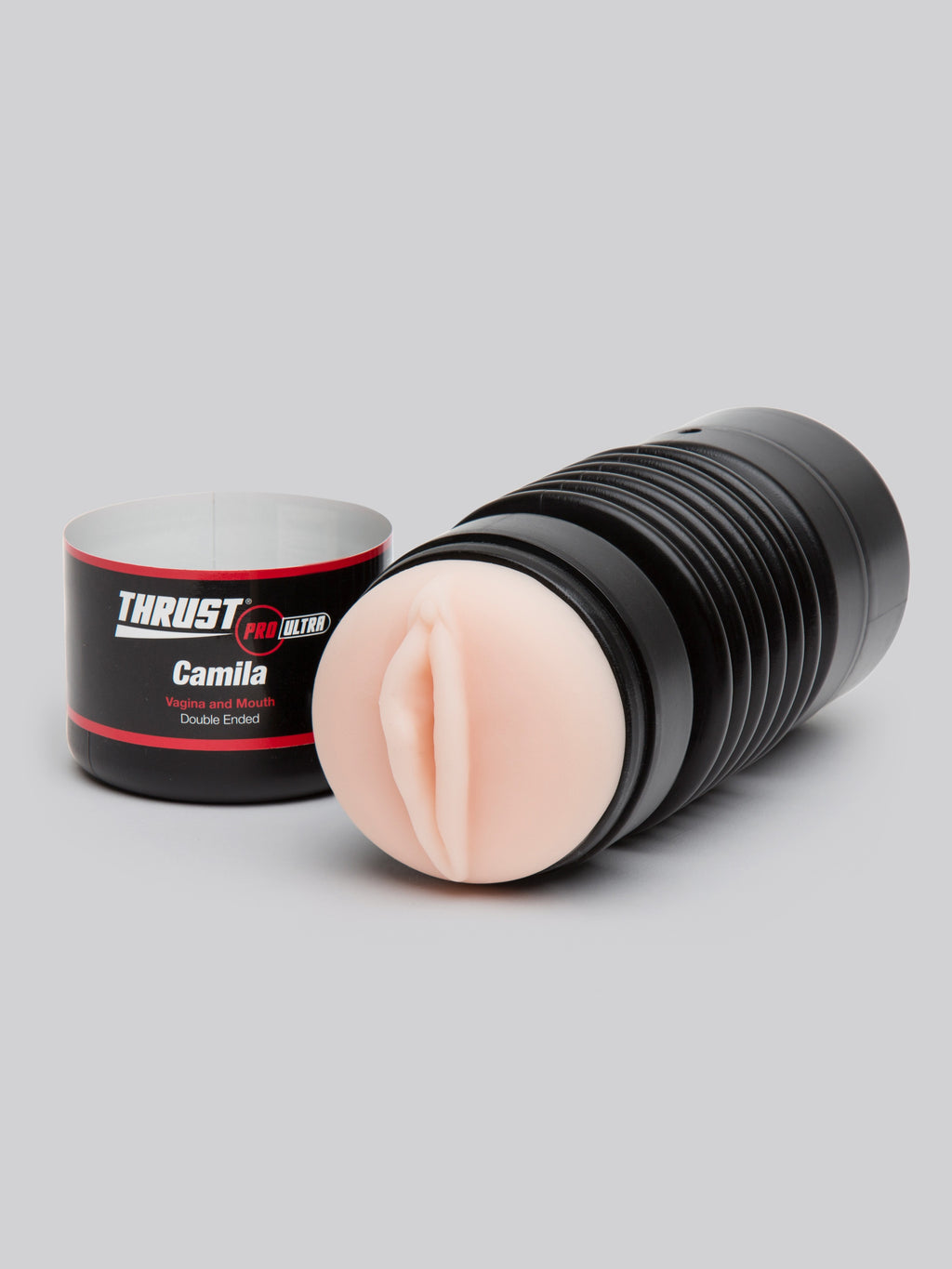 THRUST Pro Ultra Camila Double-Ended Cup Realistic Vagina and Mouth, Flesh Pink