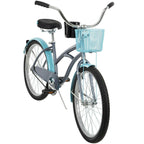 Huffy 24 In. Carlisle Girls' Comfort Cruiser Beach Bike, Gray  New