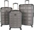 Nottingham Lightweight Hardside 4-Wheel Spinner Travel Luggage, Charcoal, 3-Piece Set (20"/24"/28")